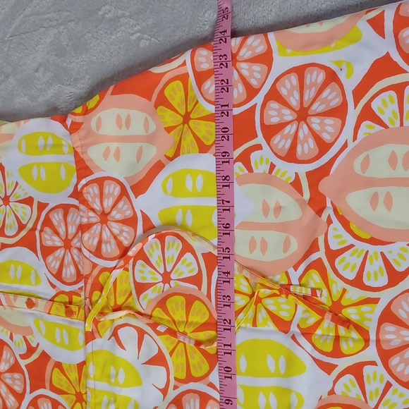 CROWN & IVY SOUTH OF THE BORDER YEL/OG/COR Sleeveless Dress NWT Size 8. - Picture 8 of 13